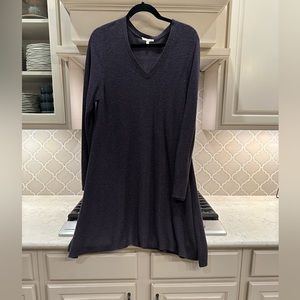 Beautiful Eileen Fisher deep plum size L v-neck dress or tunic